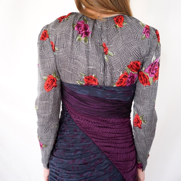 Jill Stuart Cocktail Rose Jessica Mini Dress 0460 - Picture 3 of 8